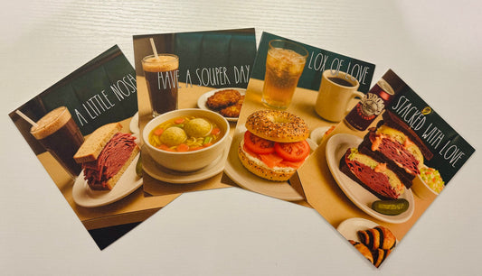 Nosh Notes: Iconic Deli Classics Collection – Set of 8 Greeting Cards
