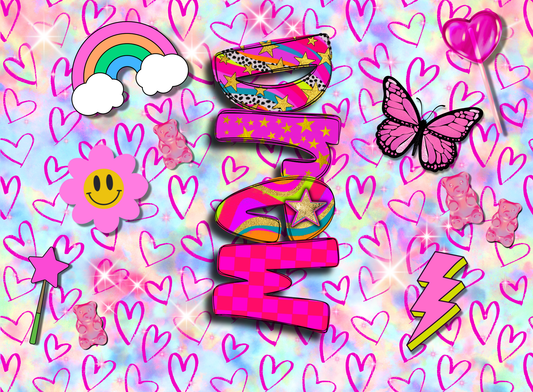 210- neon hearts and icons