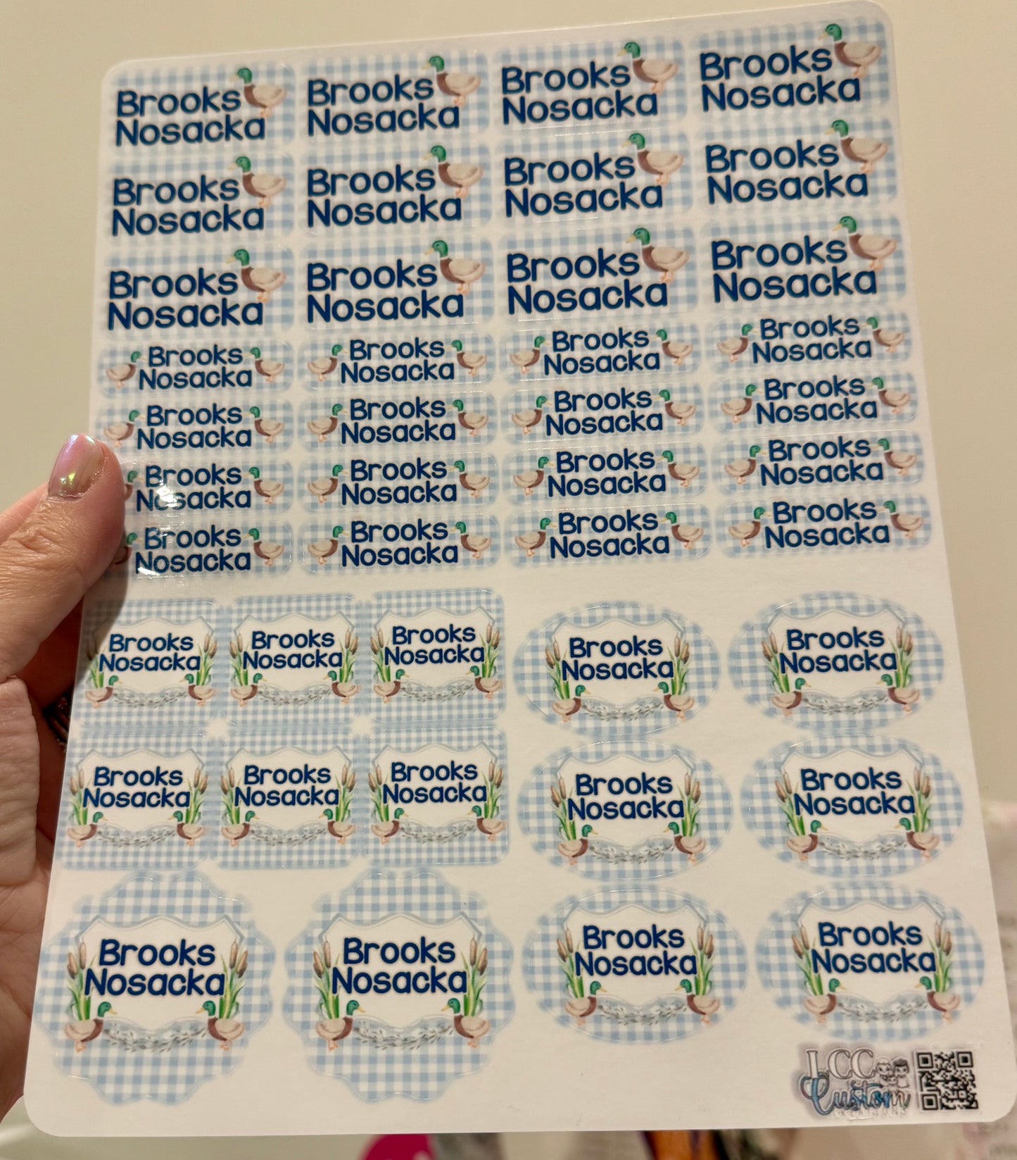 Custom Waterproof Name Label Kit (42 Labels) | Dishwasher Safe Labels for Bottles, Lunch Boxes & School Supplies
