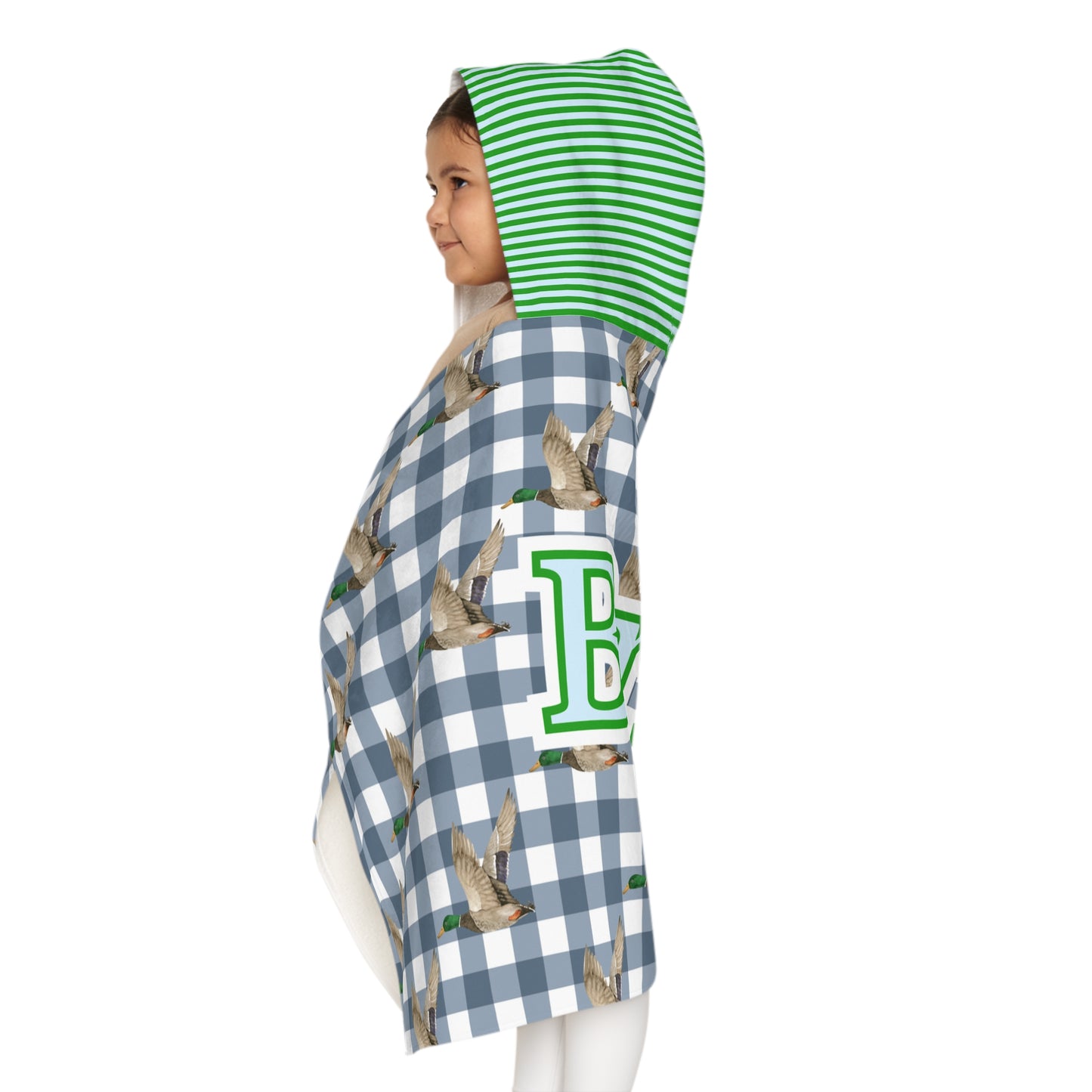 Briggs’ mallard check hooded towel