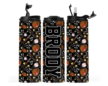 Northbrook Action Baseball Personalized 20oz Sports Water Bottle