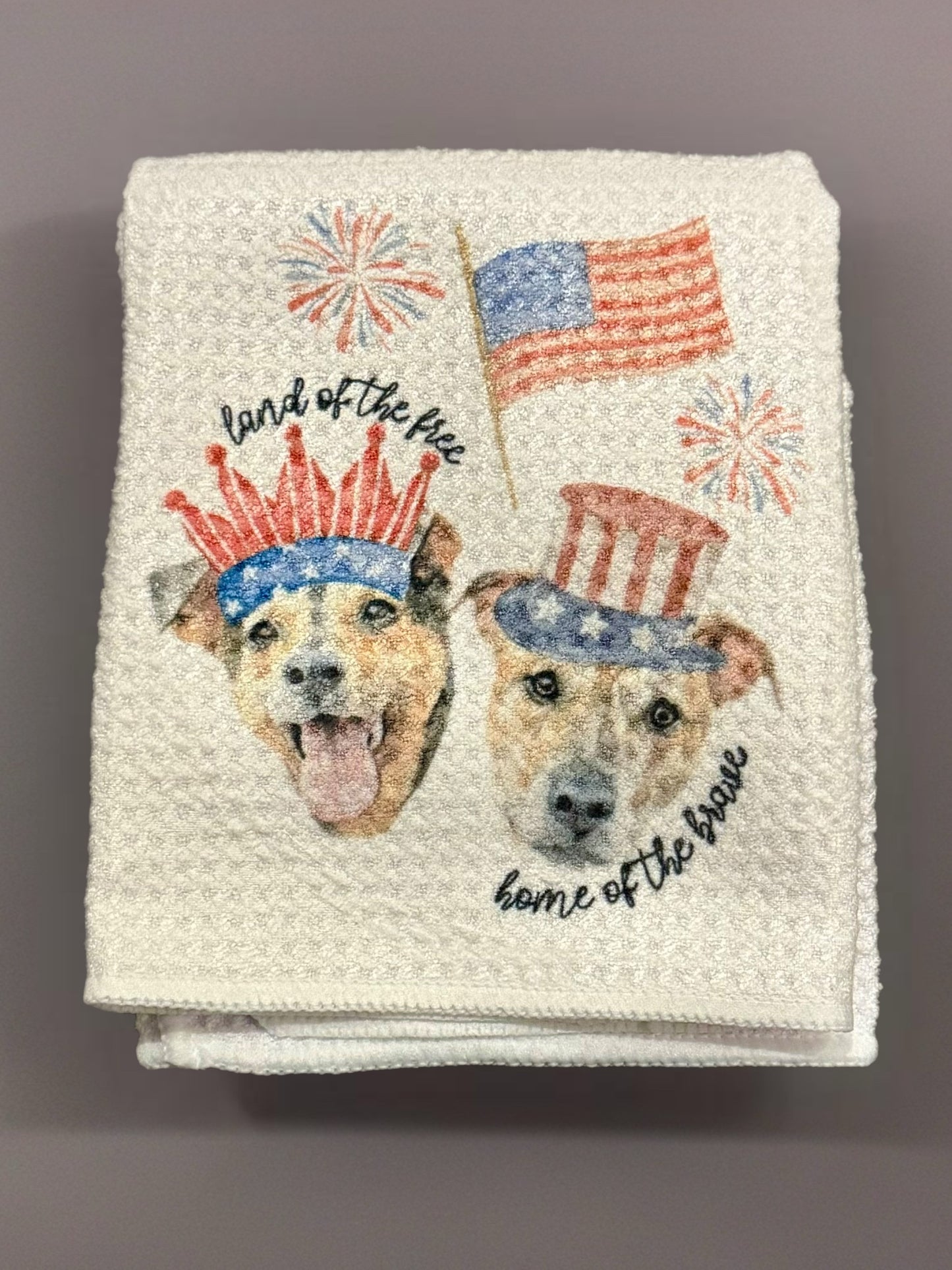 Custom face kitchen towels