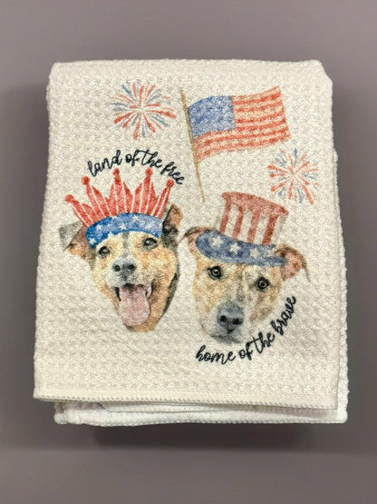 Custom face kitchen towels