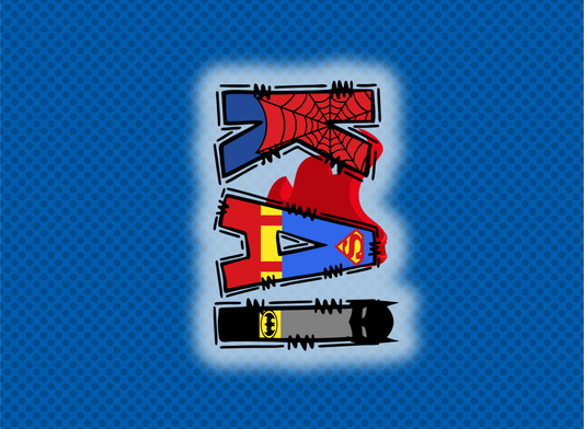 088- blue dot superhero