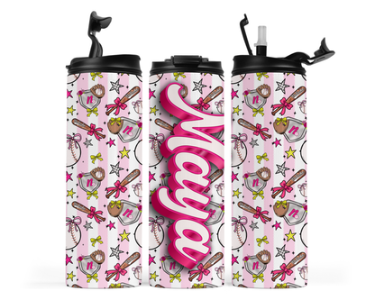 Northbrook Action Baseball Personalized 20oz Sports Water Bottle