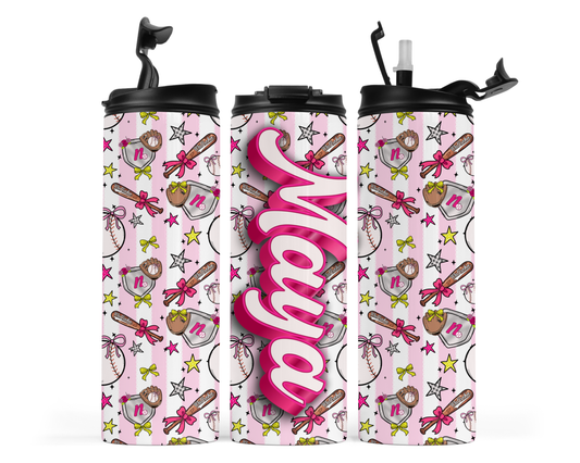 Northbrook Action Baseball Personalized 20oz Sports Water Bottle