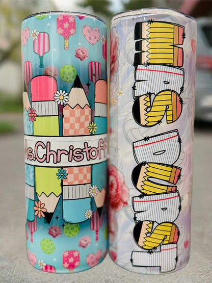 Personalized 20oz Skinny Tumbler