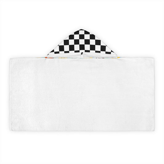 Logan’s smiley sport checker hooded towel