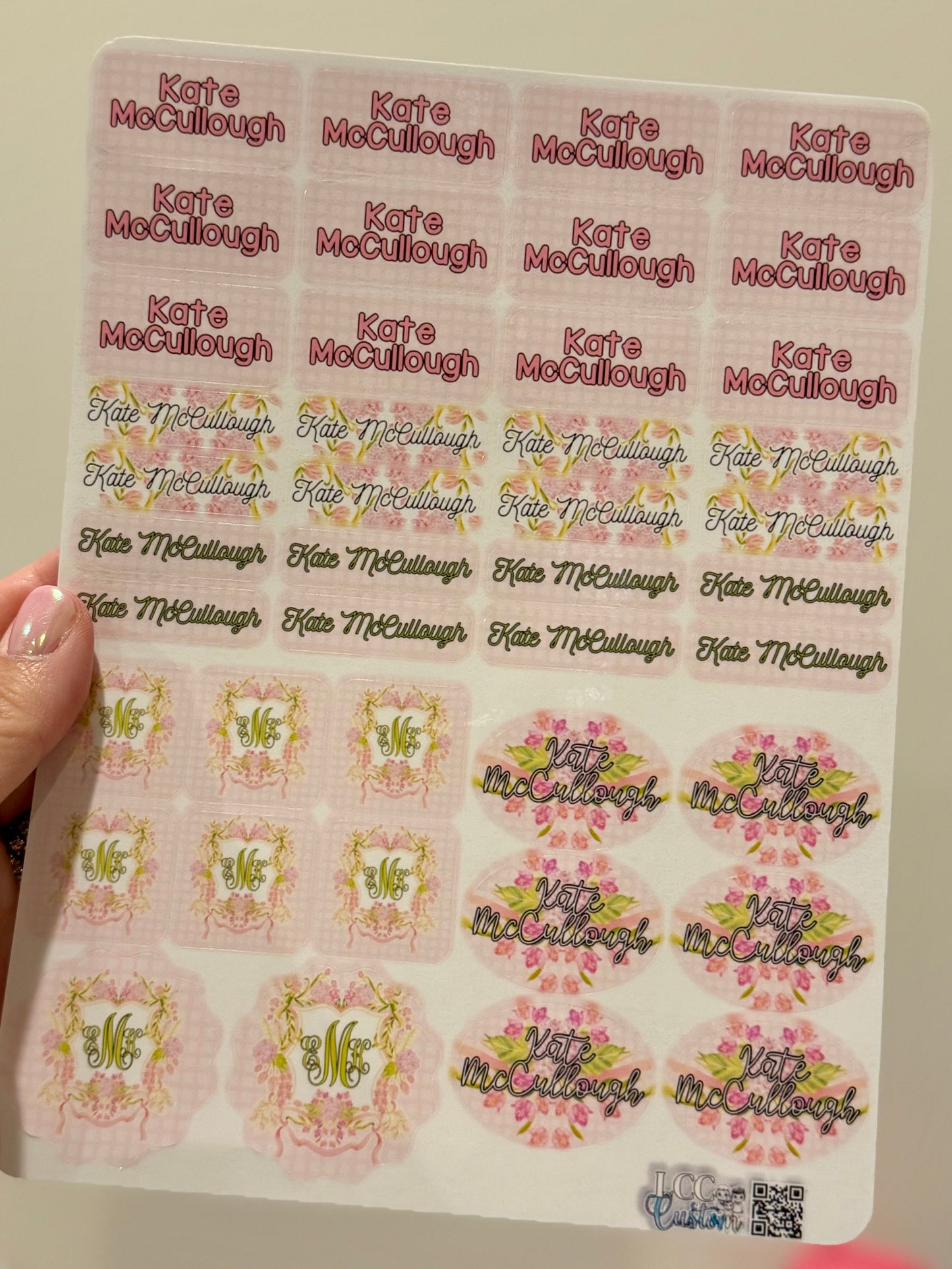 Custom Waterproof Name Label Kit (42 Labels) | Dishwasher Safe Labels for Bottles, Lunch Boxes & School Supplies