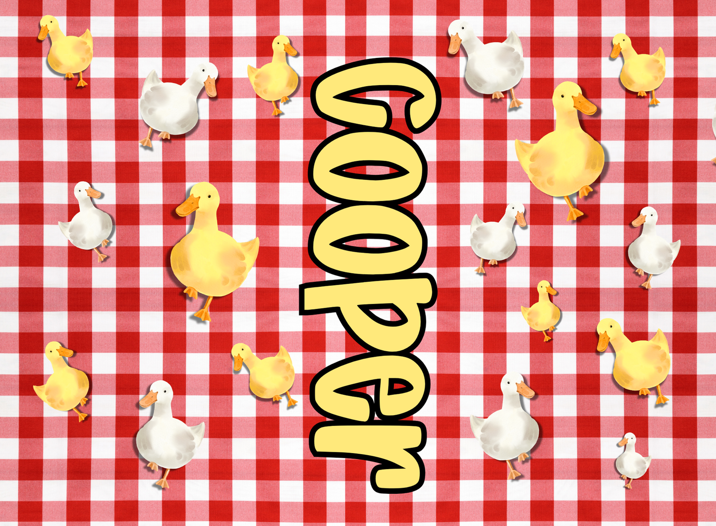 199- gingham ducks