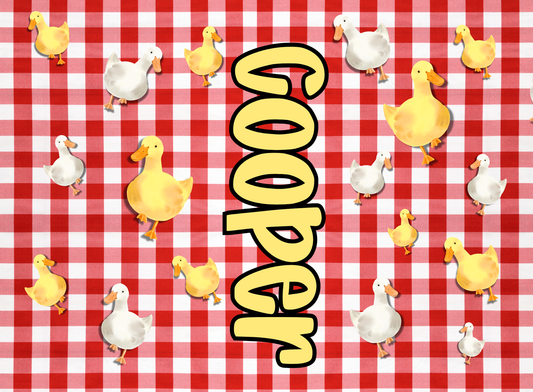199- gingham ducks