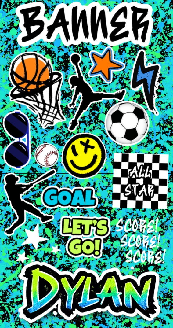 Custom Camp Sticker Sheet