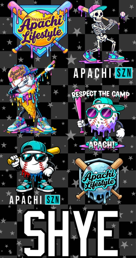 Custom Camp Sticker Sheet