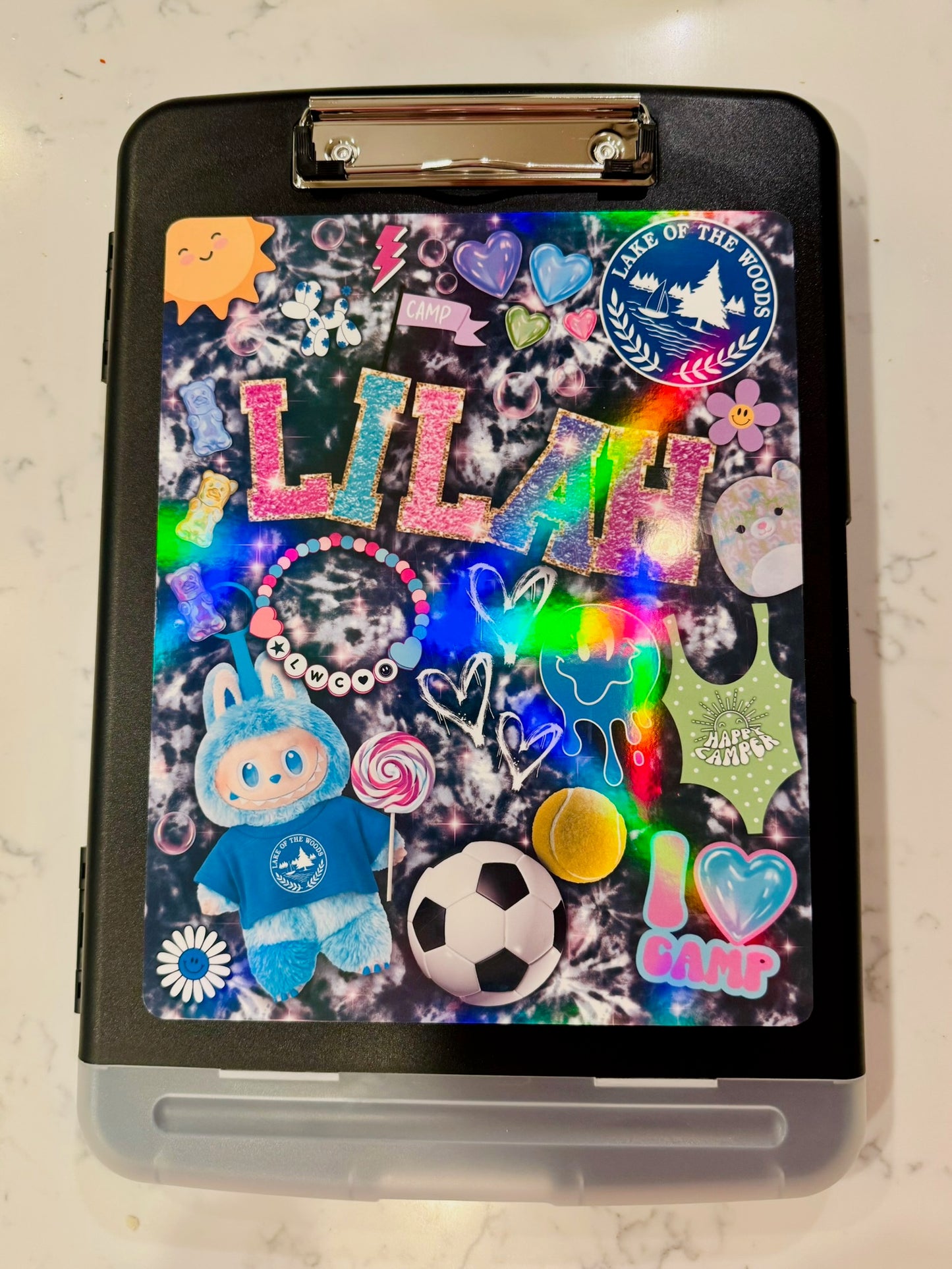Personalized Camp Clipboard Case