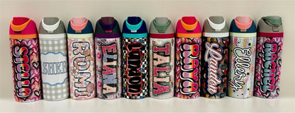 Custom 24oz Flip-Top Water Bottle