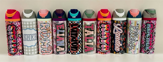Custom 24oz Flip-Top Water Bottle