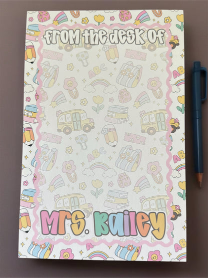 Personalized notepads