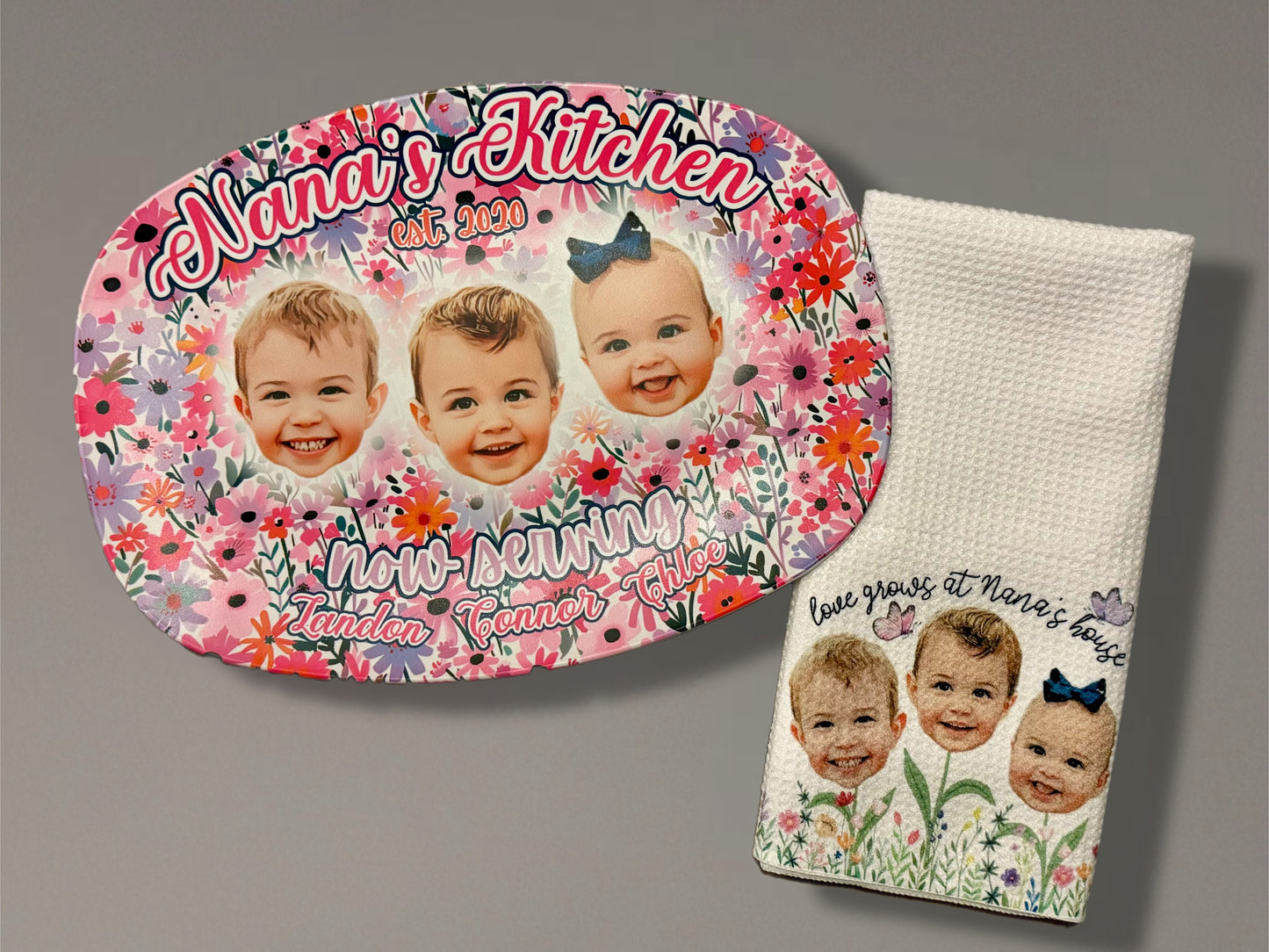 Personalized Unbreakable Serving Platter | Custom Indoor & Outdoor Platter