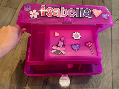 Personalized STICKERED Caboodle | Custom Storage Case