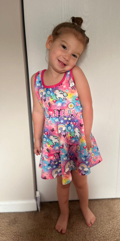 Custom Girls Twirl Dress – Boutique Kids Dress | Choose Any Design