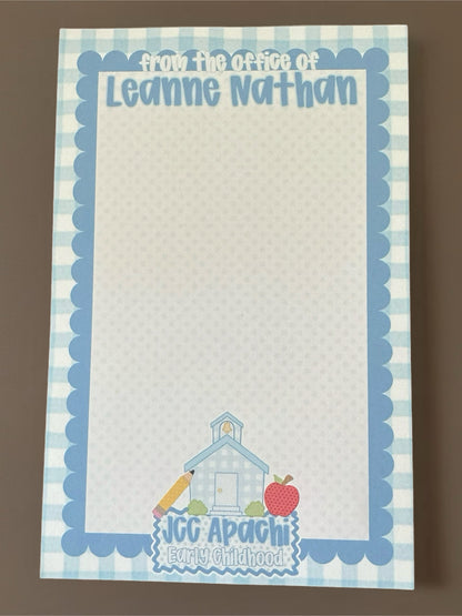 Personalized notepads