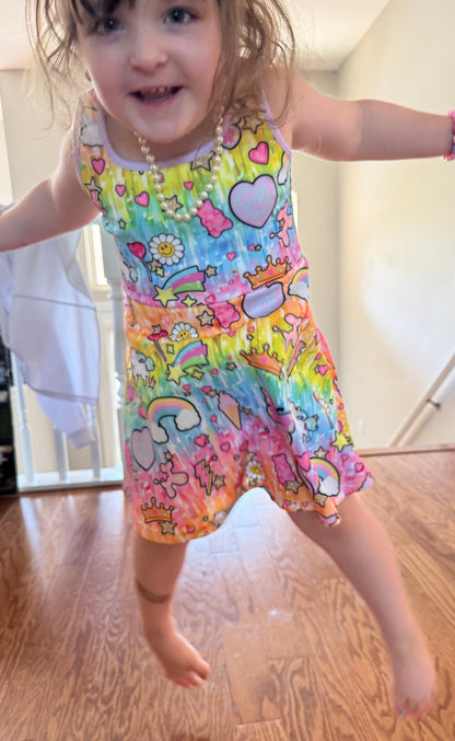 Custom Girls Twirl Dress – Boutique Kids Dress | Choose Any Design