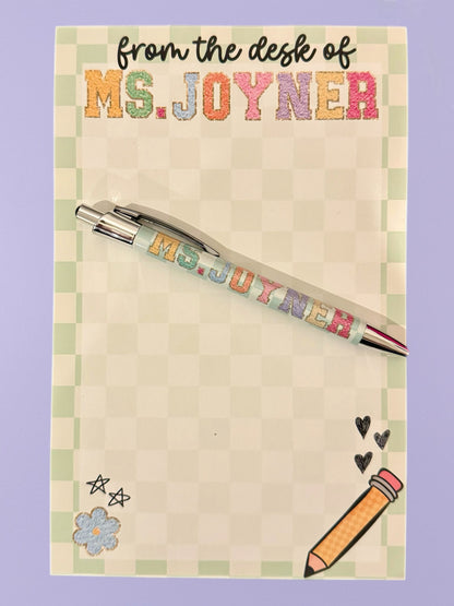 Personalized notepads