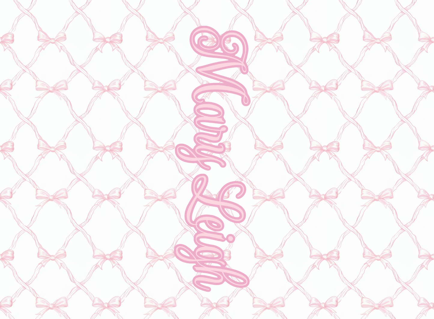 163- pink bow trellis