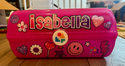 Personalized STICKERED Caboodle | Custom Storage Case