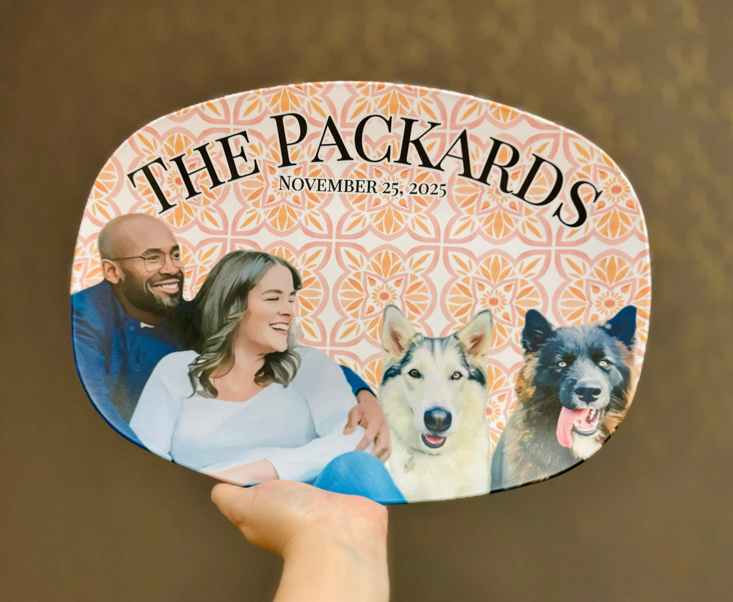 Personalized Unbreakable Serving Platter | Custom Indoor & Outdoor Platter