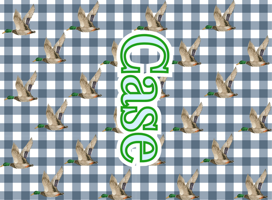 063- gingham mallards