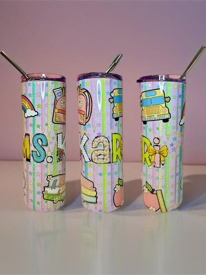 Personalized 20oz Skinny Tumbler