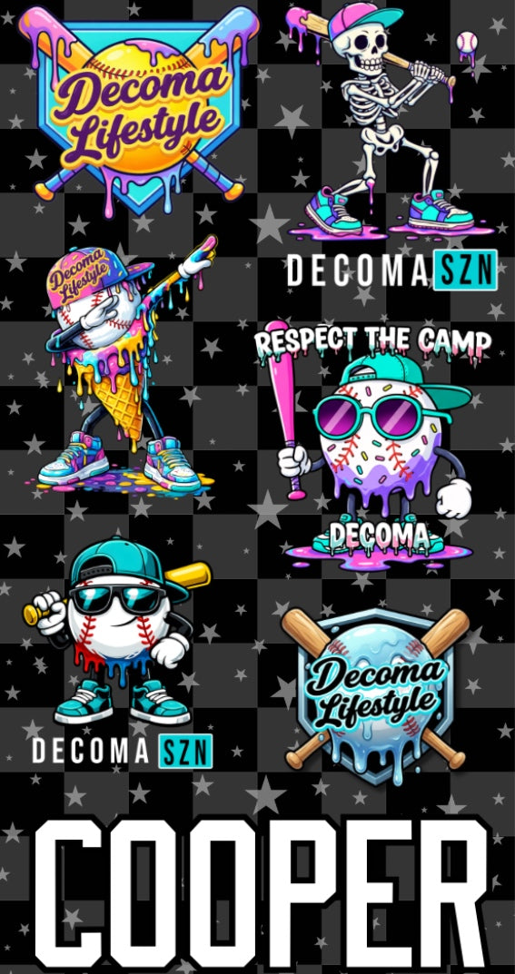 Custom Camp Sticker Sheet