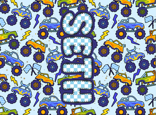 010- blue monster trucks