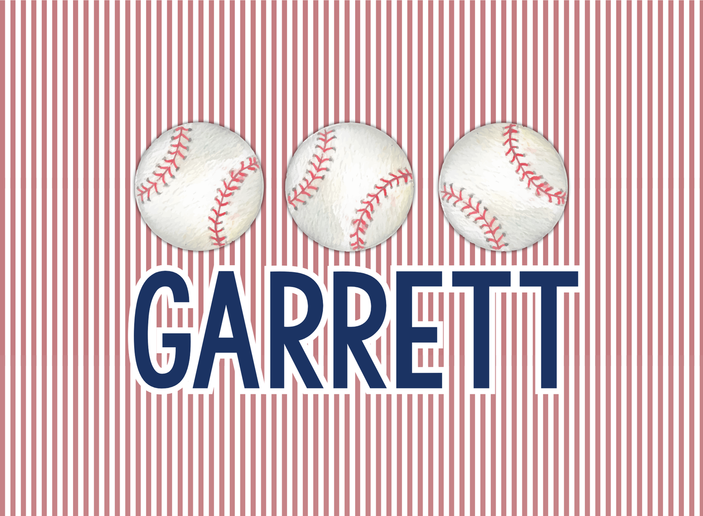 116- red seersucker baseballs