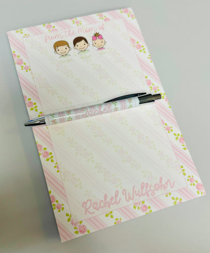 Personalized notepads