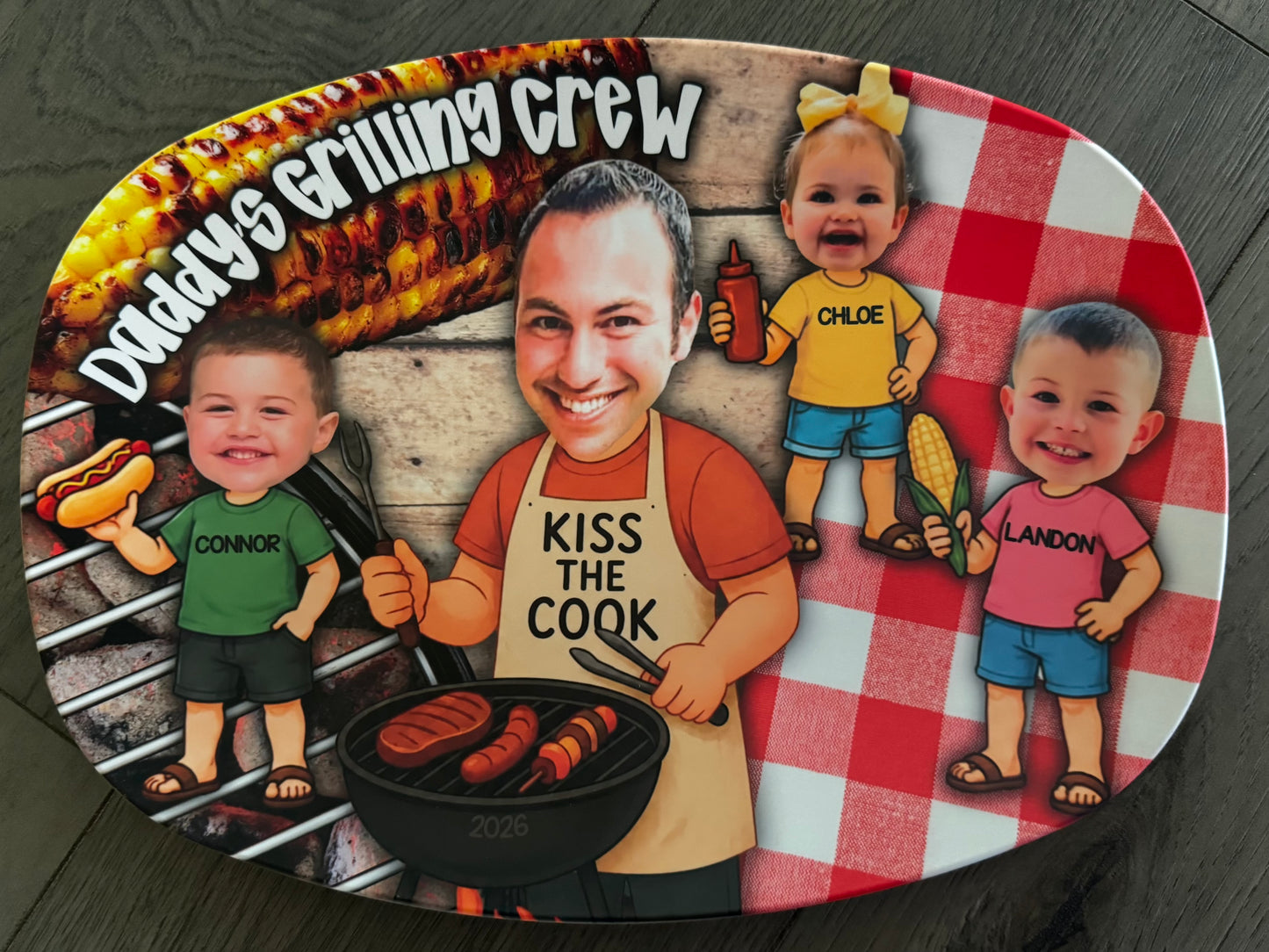 Personalized Unbreakable Serving Platter | Custom Indoor & Outdoor Platter