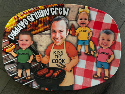 Personalized Unbreakable Serving Platter | Custom Indoor & Outdoor Platter