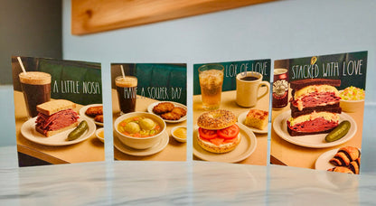 Nosh Notes: Iconic Deli Classics Collection – Set of 8 Greeting Cards