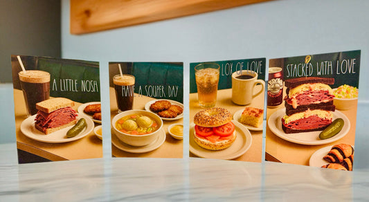 Nosh Notes: Iconic Deli Classics Collection – Set of 8 Greeting Cards