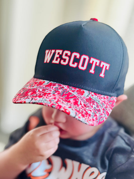Custom Kids Baseball Hat 🧢 | Personalized School Hat | Adjustable Snapback | Any School Colors