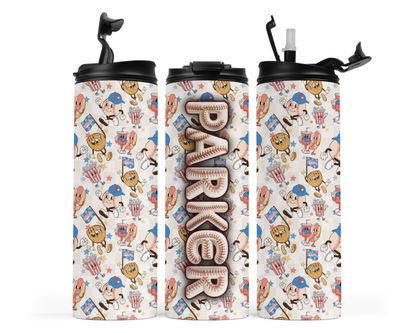 Northbrook Action Baseball Personalized 20oz Sports Water Bottle