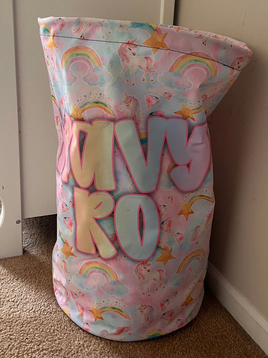 Personalized Kids Laundry Hamper or Toy Bin | Custom Name Laundry Basket | Kids Room Decor | Choose Any LCC Design