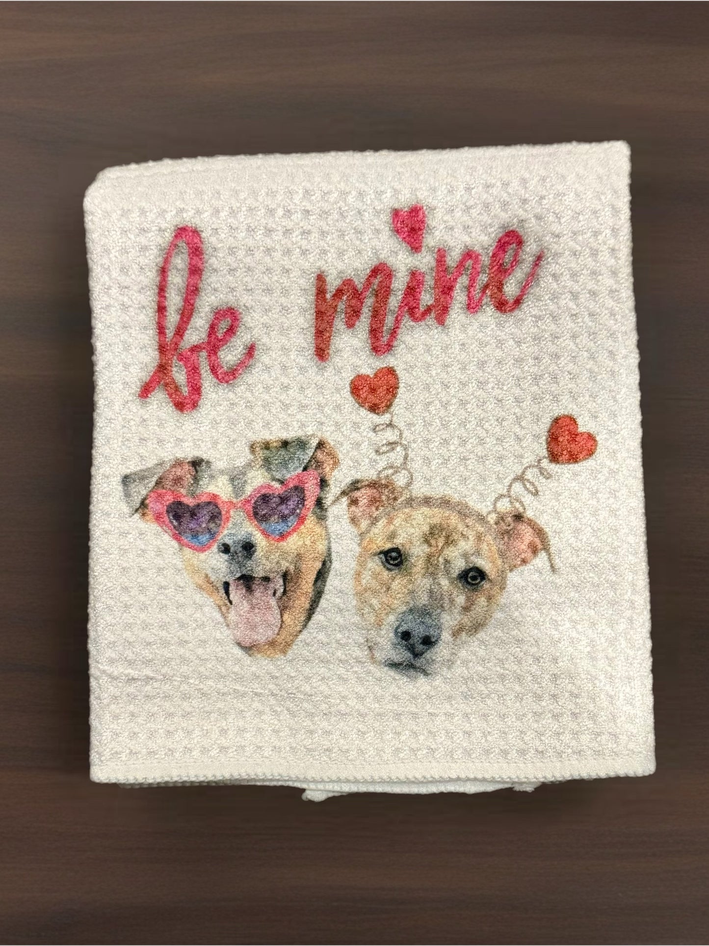 Custom face kitchen towels