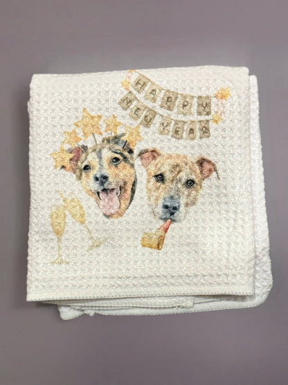 Custom face kitchen towels