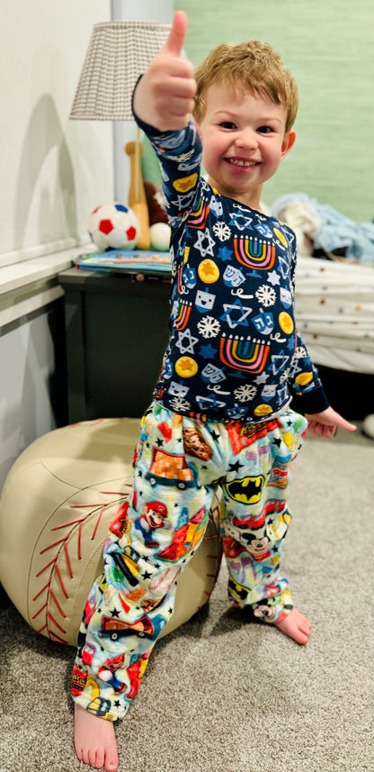 Kids fuzzy pajama pants