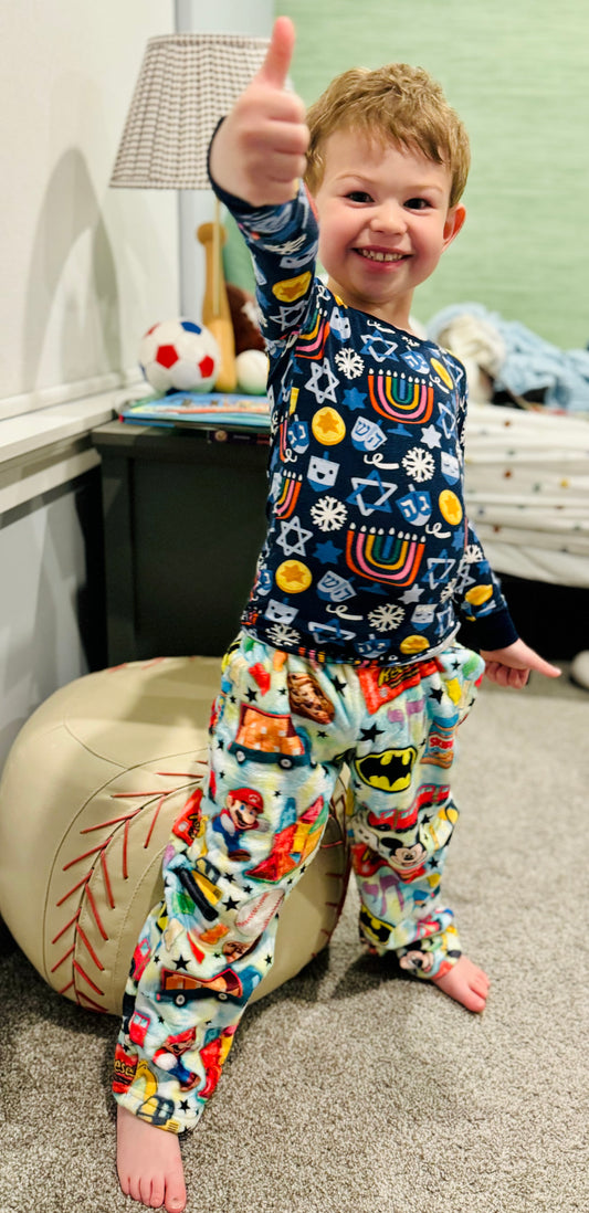 Kids fuzzy pajama pants