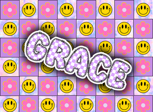 018- purple flower smiles