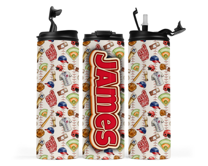 Northbrook Action Baseball Personalized 20oz Sports Water Bottle