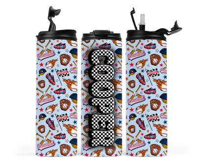 Northbrook Action Baseball Personalized 20oz Sports Water Bottle